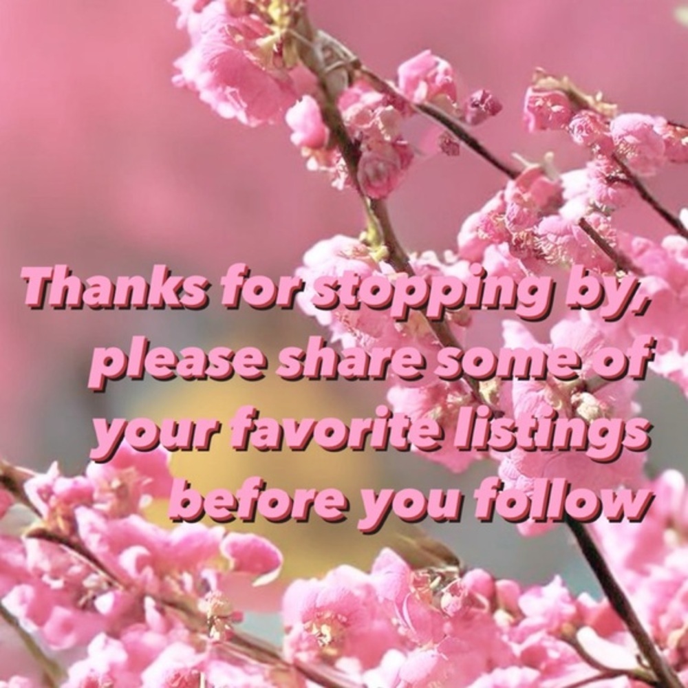 Share first and then follow! It helps! pick your favorite listings spread love
